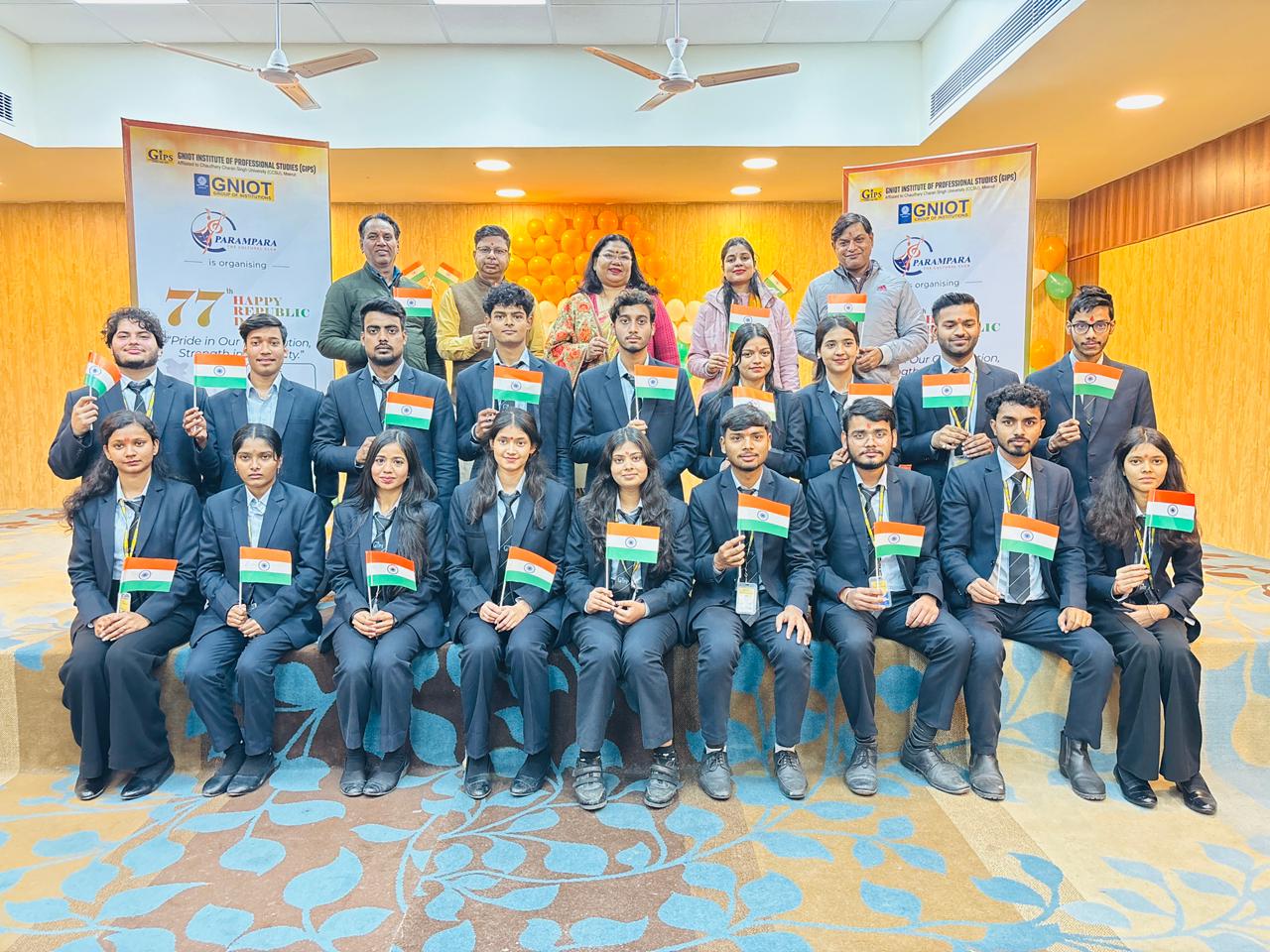 77th Republic Day Celebration at GNIOT Institute of Professional Studies